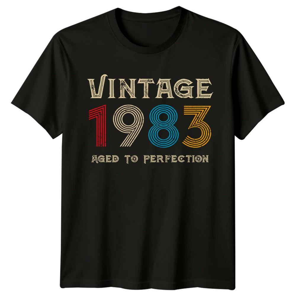 Vintage 1983 Aged To Perfection Unisexs T Shirt 43rd Birthday Gift