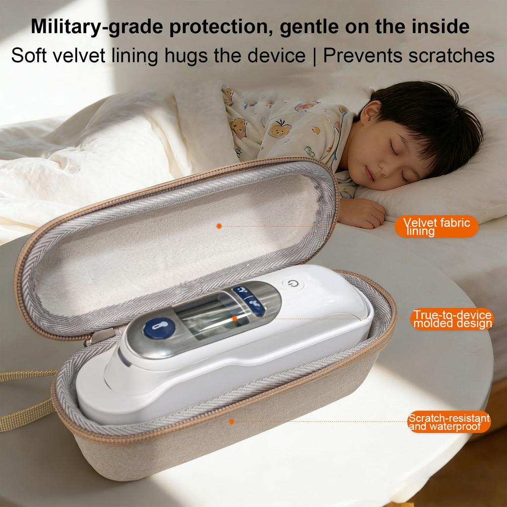 Жесткий дорожный кейс из ЭВА подходит для моделей Braun, таких как IRT6520, 6500 и 6020, ушной термометр, ударопрочная конструкция военного класса