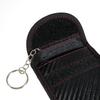 Double Layer Carbon Fiber Texture Leather RFID Blocking Car Key Signal Shielding Bag Key Storage Pouch