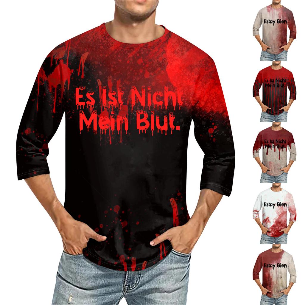 Men's T-shirt T-shirts Graphic Text Pool3D Printing Street Casual Short Sleeve Printed Clothing Basic