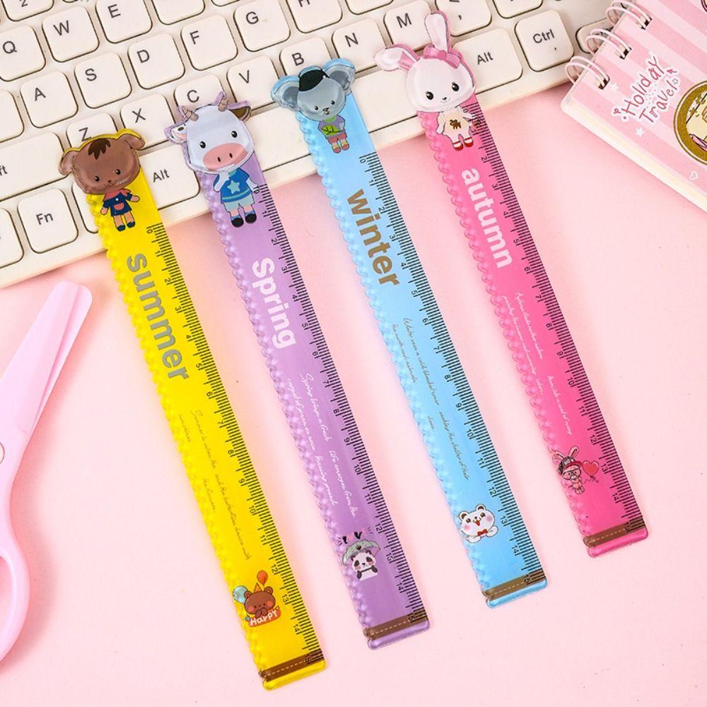 Кролик Линейка Школьные Канцелярские Принадлежности Инструменты Для Чертежа Высококачественная Прямая Линейка