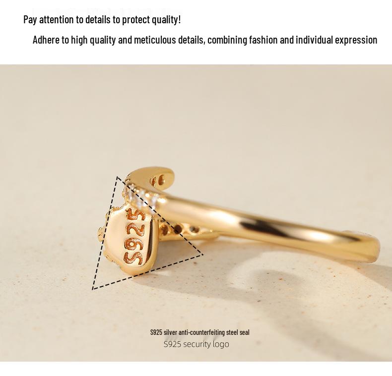 Серьга-кафф из стерлингового серебра 925 пробы с бриллиантами и нишевым дизайном гвоздика – Модные серьги для женского темперамента