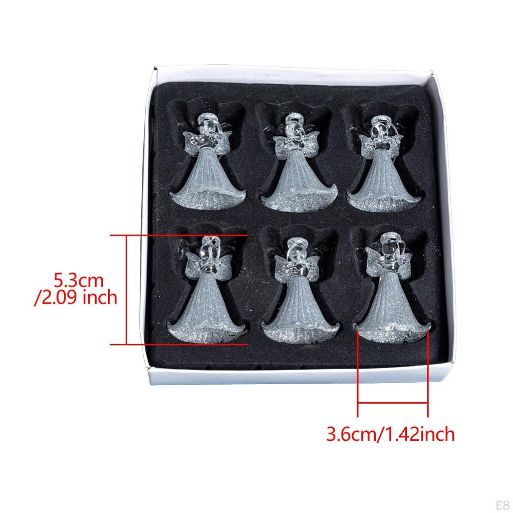 6 шт. подвесных украшений для рождественской елки для общежития, офиса, интерьера, зимы, Рождества, подвески