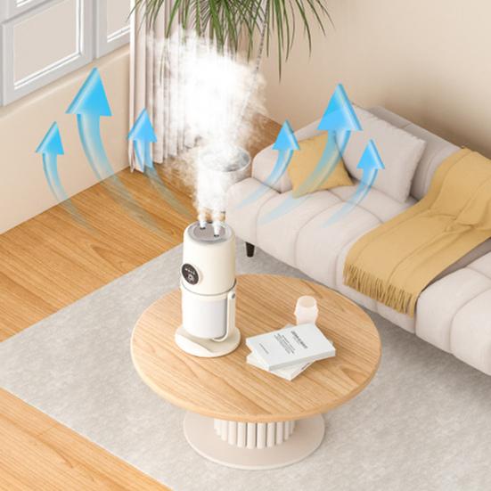 Ароматерапевтический увлажнитель воздуха с вращающимся кронштейном, интеллектуальным таймером, режимом двойного распыления, бесшумным распылителем воздуха с резервуаром для воды большой емкости