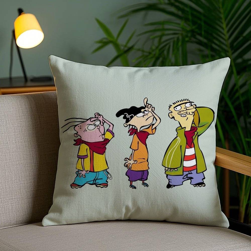 Наволочка E-Ed Edd N Eddy для дома, общежития, спинки стула, короткий плюш, двусторонняя печать, подушка для офисного сна