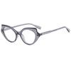 New Cat Eye Glasses for Women Fashionable Anti Blue Light Decoration Casual Eyeglass Retro Transparent Computer Eyewear