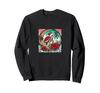 Christmas Box Turtle Santa Hat Illustration Art Nouveau Sweatshirt