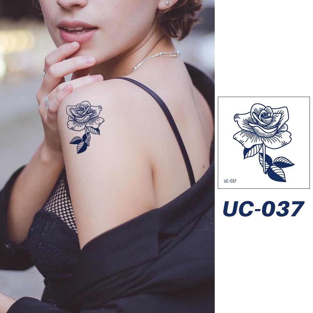21/10/6/1 листов полуперманентной водонепроницаемой, но съемной временной татуировки с маленьким цветком и бабочкой