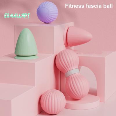 Силиконовый шарик для фасции с присоской — компактный размер, портативный, для снятия напряжения в мышцах, шарик для массажа глубоких тканей