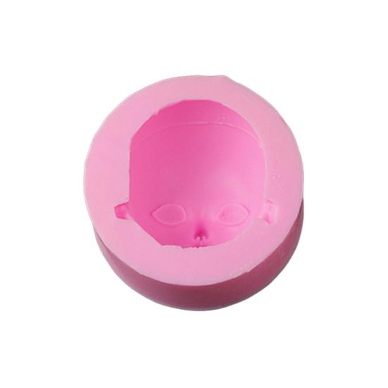 Yousheng силиконовая форма для лица куклы для изготовления шоколадных конфет 3D форма для головы ребенка легко снимаемая чистая форма для сиропа помадка шоколадная моделирующая паста