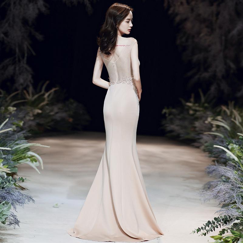 Женское вечернее платье, банкетное королевское темпераментное сексуальное длинное платье с рыбьим хвостом