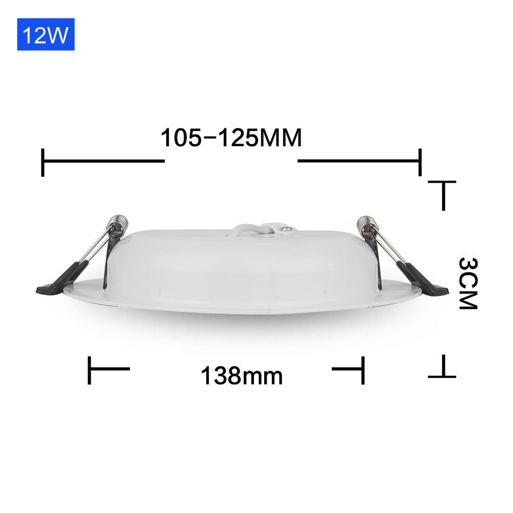 Светодиодный потолочный светильник, 12 В постоянного тока, встраиваемый круглый светодиодный потолочный светильник, 36 Вт, 24 Вт, 18 Вт, 12 Вт, 9 Вт, 6 Вт, 3 Вт, светодиодный точечный светильник, декоративный потолочный светильник, 12 Вольт