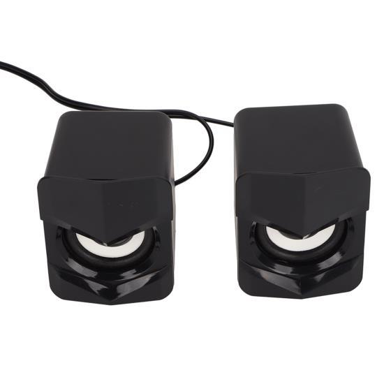 Настольный динамик с питанием от USB, мощный сабвуфер, настольный мини-светодиодный динамик для домашнего компьютера PalyStation4, ноутбук, черный 