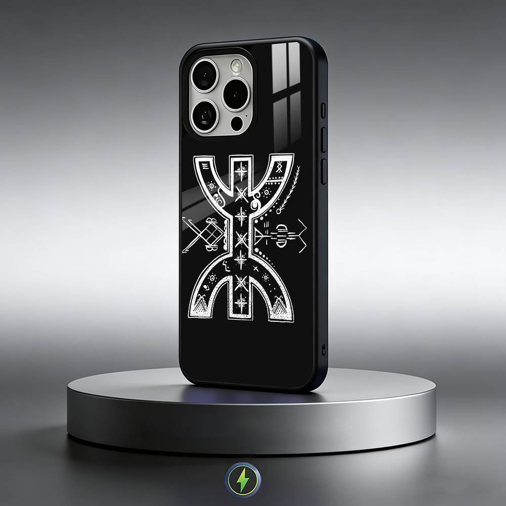 Символ берберов Чехол для телефона Для iPhone17,16,15,14,13,12,11 Plus,Pro Max Магнитный Для Magsafe Беспроводная зарядка