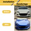 For Subaru WRX STI IMPREZA BRZ 2013 2014 2015 2016 2017 2018 Automobile Front Bumper Splitter Lip Front Spoiler Board Body Kit