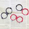 Simple Star Moon Debut Suction Couple Bracelet Pair of Hand Woven Adjustable Hand Cord
