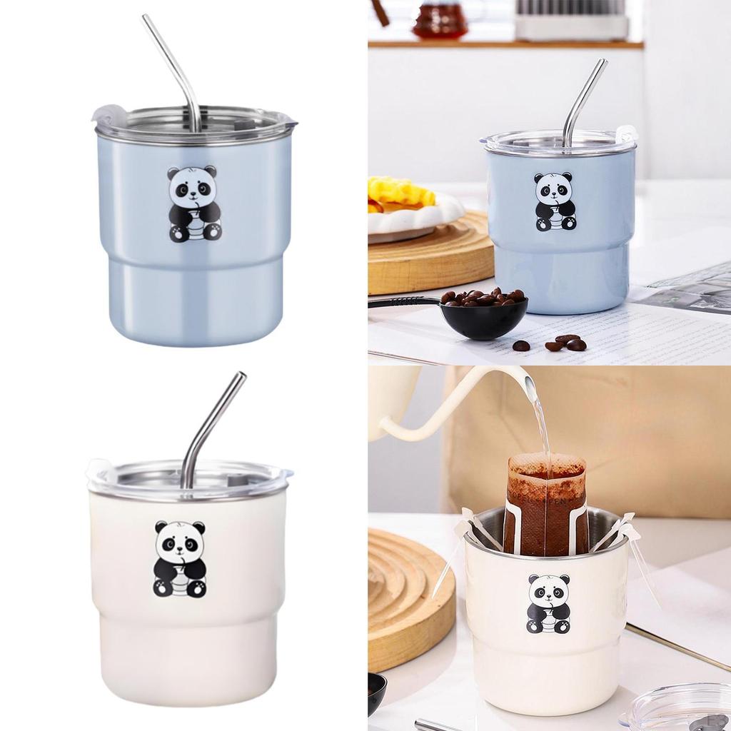 Stainless Steel Tumbler 450ml Reusable Mug Drinking Bottle for Activities Hiking Playground