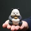 Чайный питомец Статуэтка панды Ремесленное украшение Декоративный подарок Декор для дома Фигурка животного Подставки Аксессуары