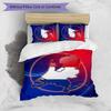 Netherlands Football Printed Bedding 3 Piece Set Cozy Breathable Bed Cover Set as Housewarming Holiday Gift