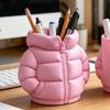 Кружка-подставка для ручек в форме пуховика, 3D-печатный настольный органайзер, креативный держатель для карандашей в виде пальто для кистей для макияжа, декор для домашнего офиса