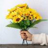 Цветок Искусственный Подсолнух Сад Домашний Отель Офис Вечеринка