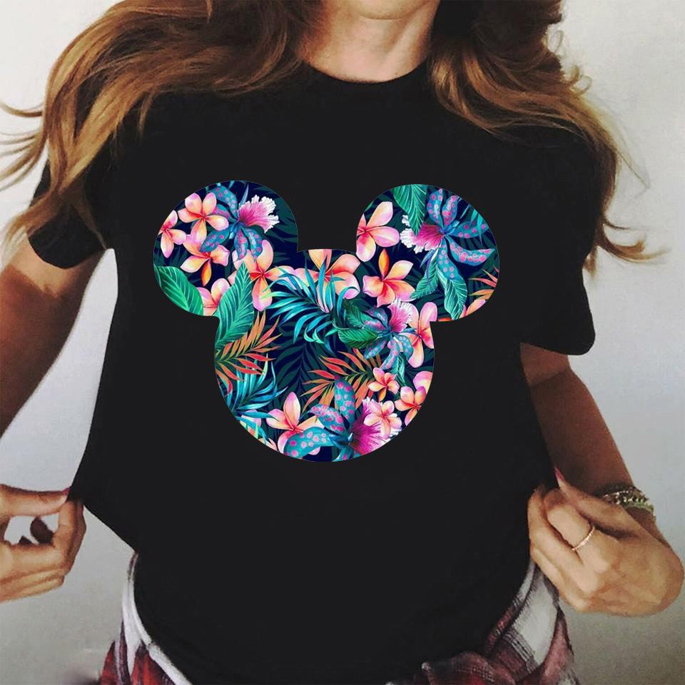 2026 New Disney Mickey Mouse TShirt Cute Harajuku Ullzang Cotton TShirt Printed TShirt Fashion Top Family ParentChild Top