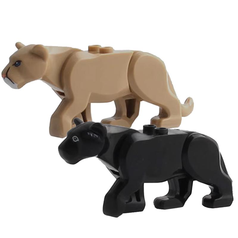 MOC Ферма Зоопарк Животные Строительные блоки Крокодил Акула Дельфин Шимпанзе Корова Леопард Развивающая игра Аксессуары Кирпичики Детские игрушки