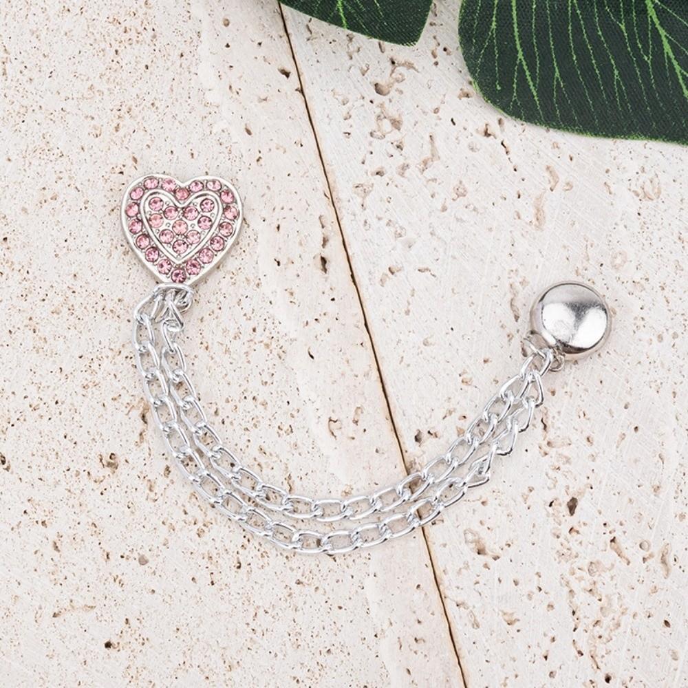 Legs Cuff Fixing Magnetic Clothing Clips With Chain Buttonless Clips Magnet Clothing Pins Scarf