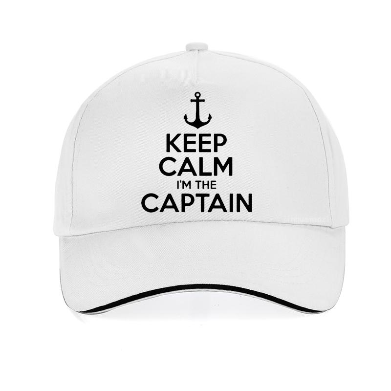Keep Calm I'm The Captain Motor Boat Sailing Sea Funny Baseball Cap Summer Gifts Unisex Women Hat Adjustable Snapback Hats