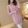 2024 Autumn/Winter Women's Mid-Length Knitted Pullover Sweaters - Korean Style, Twisted Design.
