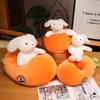 Kawaii Rabbit And Radish Car Winnie The Pooh Stuffed Plush Toy Pillow Cartoon Anime Children Christmas Gifts
