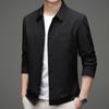 Мужская повседневная куртка с лацканами, деловой тонкий пиджак, топ для руководителей