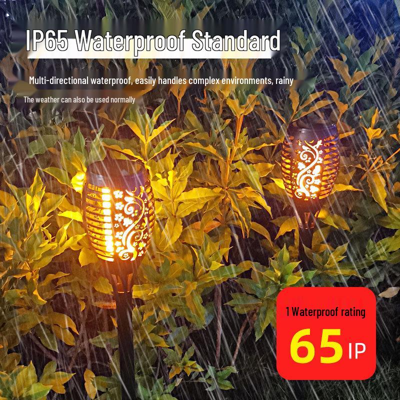 Solar Flame Torch Light for Outdoor Garden, Lawn, Fence, Patio, and Bar Counter