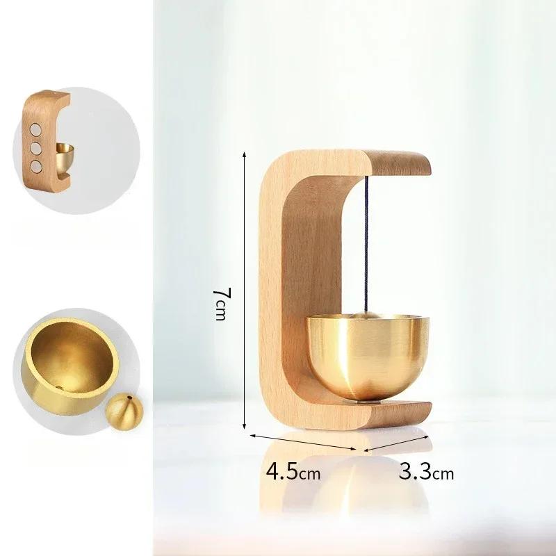 New Wooden Wind Chimes Wireless Doorbell Entrance Door Bell Decorative Wind Bell for Home Opening Hanging Decorations