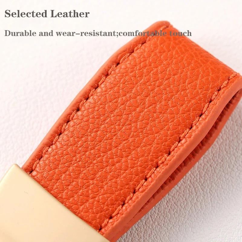 1 шт. Брелок высокого класса с узором козы Новый французский брелок для ключей от машины Аппаратная фурнитура Держатель для ключей Высококачественный брелок из кожи ягненка