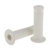 HANSWD 22mm Motorcycle Rubber Handle Grips Left and Right Set of 2 Corrosion Resistant Low Temperature (White)