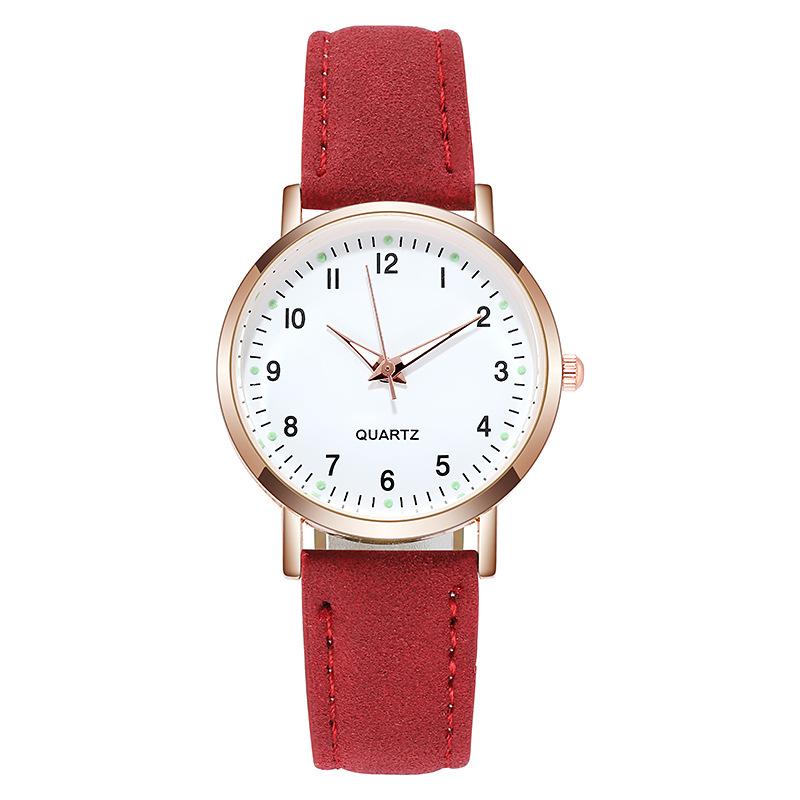 Fashion Ladies Luxury Leather Strap Analog Quartz Watch Luminous Ladies Watch