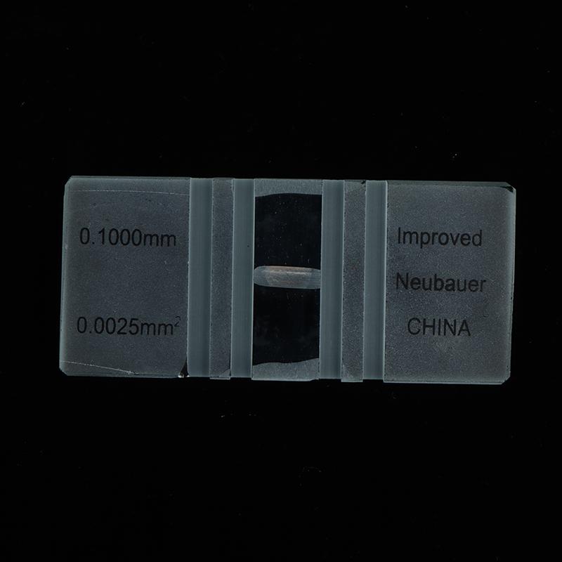1 шт. пластина для подсчета клеток крови, стеклянное предметное стекло для микроскопа с сеткой, счетными камерами