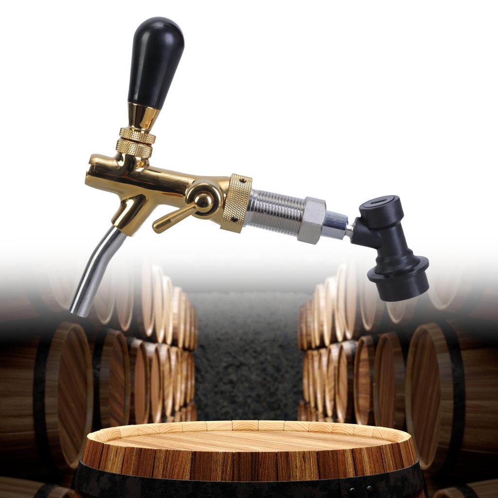 Соединительные элементы для пивоварения Пивные кеги Диспенсер для разливного пива Регулируемые переключатели управления потоками Текстура латуни для пива