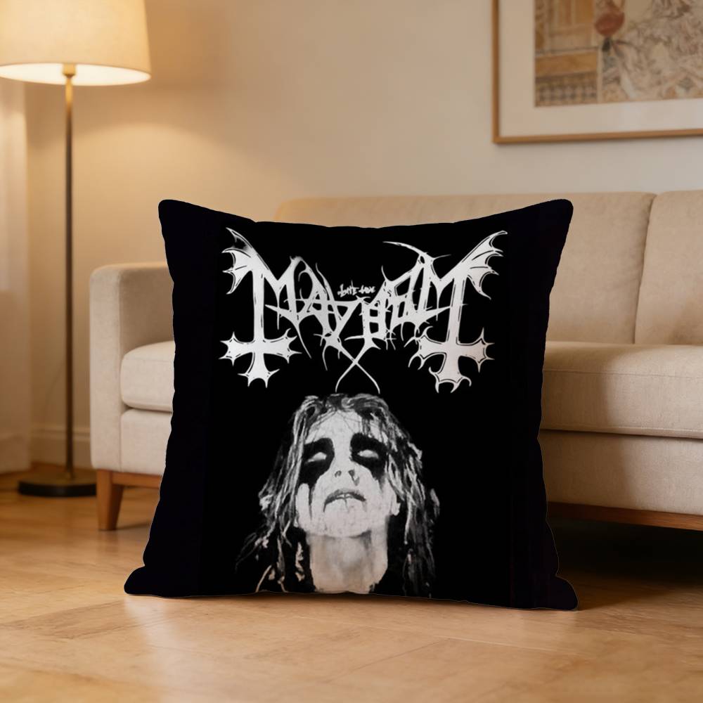 DDarkthrone Mayhem Чехол для подушки с принтом узора подушки для гостиной, дивана, чехол для подушки
