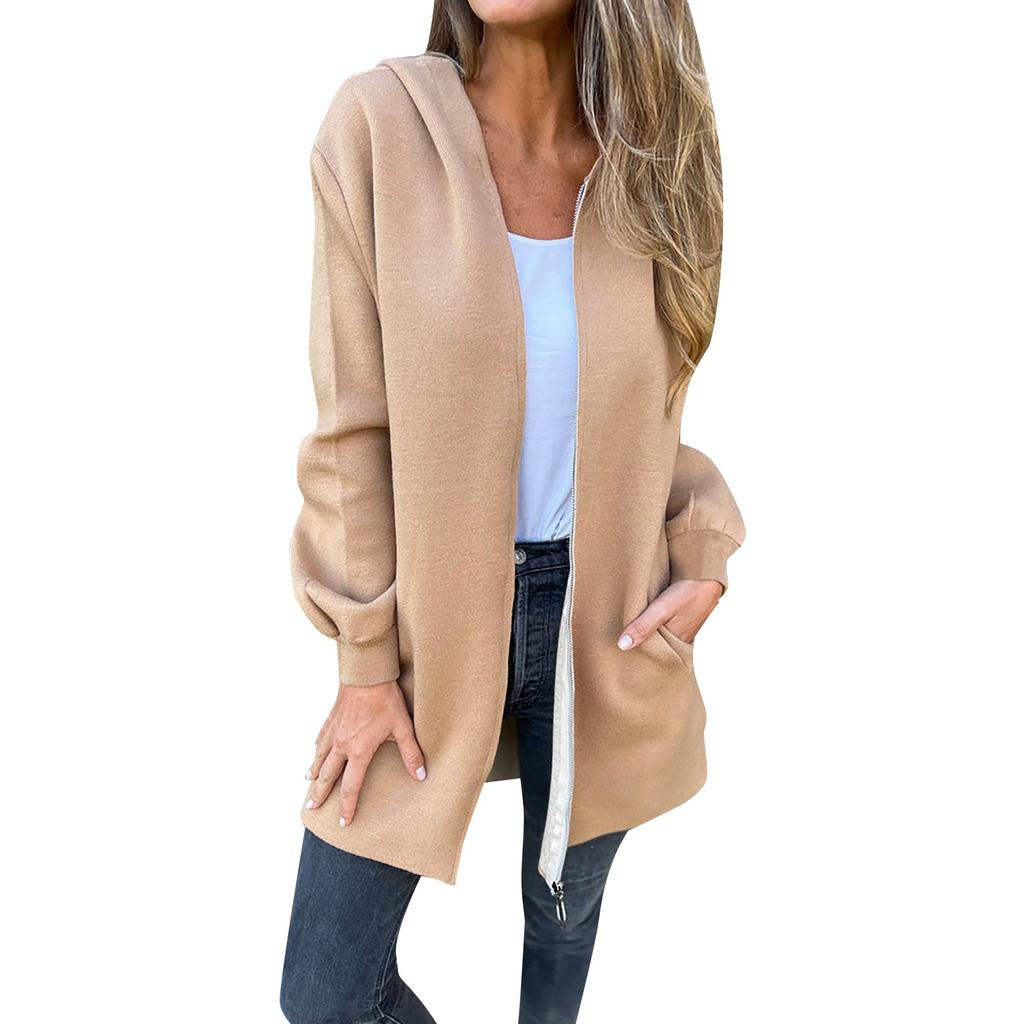 Womens  Jackets Fall Casual Windbreaker Coats Jacket Outerwear With Pockets Long Sleeve Coat Casual Jacket
