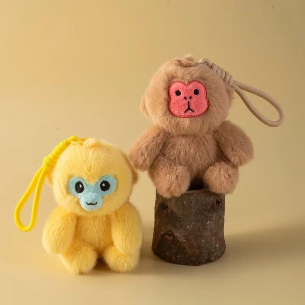 Plush Doll Monkey Plush Pendant Stuffed Animals Monkey Car Pendant Backpack Decoration