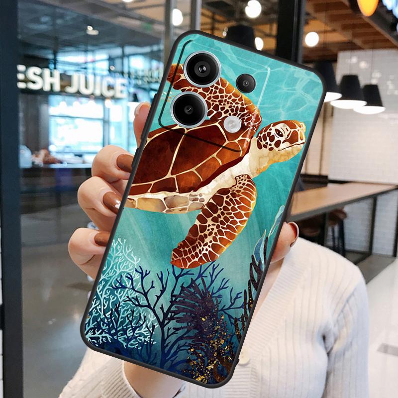 Чехол с морской черепахой для Xiaomi Redmi Note 15 Pro Plus 10 11 12 13 14 Pro Redmi 15 15C 10C 12C 13C 14C