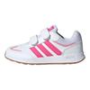 adidas Tensaurs Switch Cf Мягкие Удобные Прочные Низкие Повседневные Кроссовки Детские Повседневные Кроссовки Белый Пульсирующий Маджента Благословение-Розовый JI1052