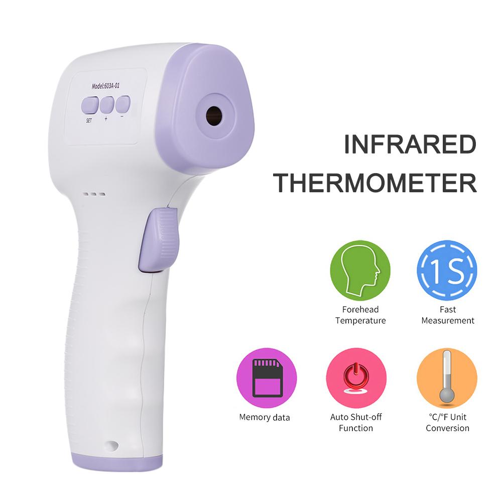 Бесконтактный инфракрасный термометр температуры лба, 1-секундное точное считывание, ИК инфракрасный порт
