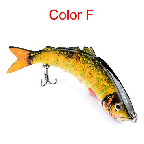 Приманка для рыбы, 26 см, пластиковая биомиметическая жесткая приманка, 177 г, большая приманка для пресноводного окуня, 6 цветов, приманка для рыбы с несколькими узлами