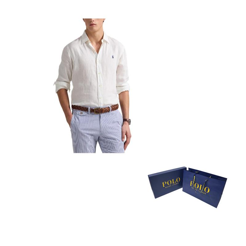 Polo Ralph Lauren Long sleeved Linen Shirt 710975540-001
