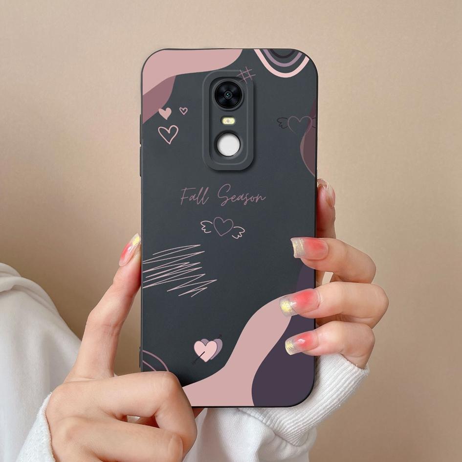 Для Redmi Note 5 7 7S 8 9 9S 9T 10 10S 10T K80 Pro Max Plus Чехлы для телефонов Модный узор с сердечками Жидкий силикон Защитные чехлы Для корпуса Redmi