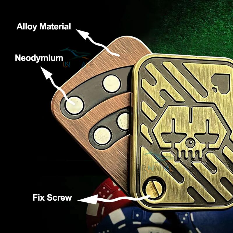 EDC Push Slider Metal Fidget Антистрессовые игрушки для взрослых Finger Spinner Poker Relief Anxiness Toy Портативные игры Pop Magnetic Slider