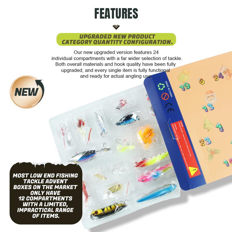 Selco Saltwater Fishing Lure Christmas Advent Calendar Premium Surprise Gift Box